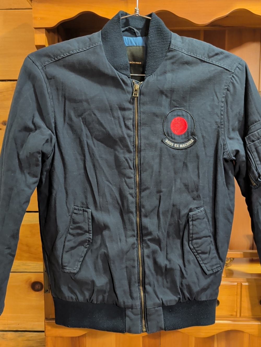 Men's XS Deus Ex Machina Elias Croc Bomber Jacket EUC